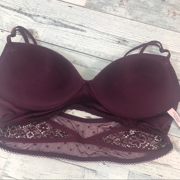 Victoria’s Secret Lift Padded Lace Bralette M - Picture 6 of 9